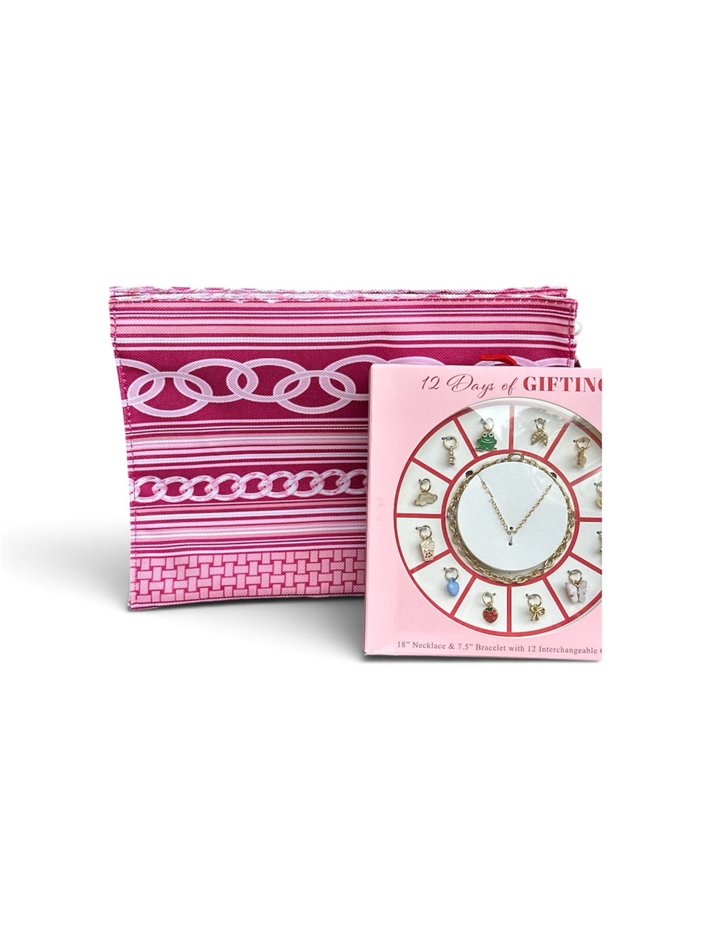 12 Days of Gifting Jewelry Set with Patterned Clinique Pouch